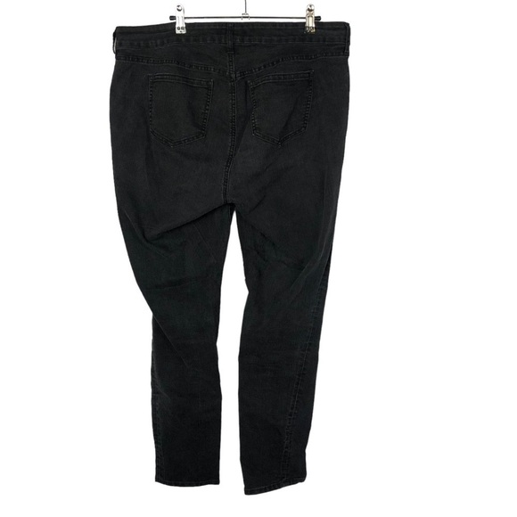 Torrid Curvy Skinny Black Dark Wash 16 - Picture 3 of 5